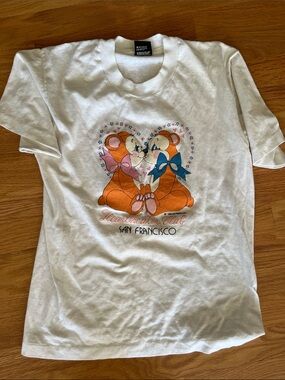 Vintage San Francisco Bear Heartbreakers club Graphic Tee - White Womens small